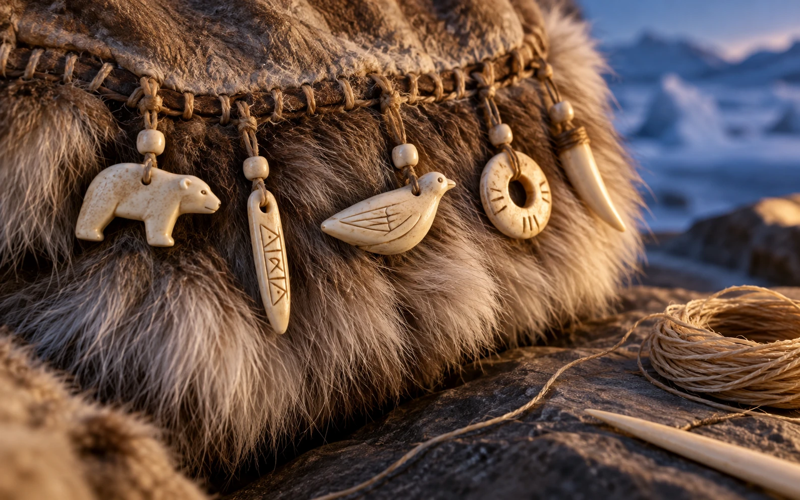 Amulet wszyty w ubranie